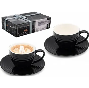 BELLA FIORE Šapo 220ml porcelán sada 2ks BLACK LINE