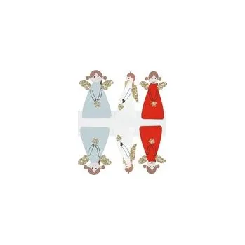 Vánoce Kolíček dřevěný andělé 6ks/4,8cm CJ-22F61B