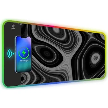 Podložka pod myš Huado RGB podložka pod myš s bezdrát nabíjením 15W Agate Huado 97k-cube