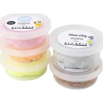 Modelovací hmota Creative Sada modelovacích hmot - pěnová a kamenná modelovací hmota ORANŽOVORŮŽOVÁ