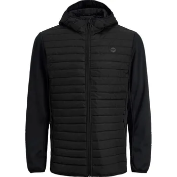 Pánská casual bunda Jack and Jones Multi Quilted Jacket Mens Plus Size Black 3XL