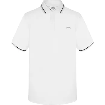 Pánské tričko Slazenger Tipped pánské polo tričko White 3XL