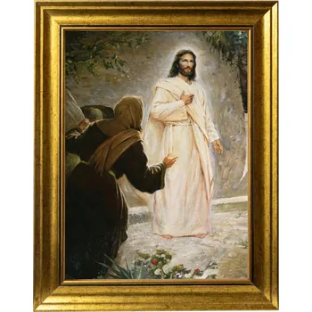 Obraz ZMĚRTÝCHVSTÁNÍ JEŽÍŠE | OBRAZ NA PLÁTNĚ VE ZLATÉM MODERNÍM RÁMU