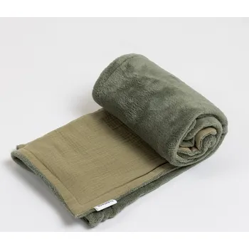 Dětská deka Tulimese Celoroční deka olivová dvouvrstvá