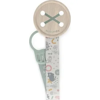 klip na dudlíky Suavinéx SUAVINEX klip na dudlík se stuhou WALK Zelená