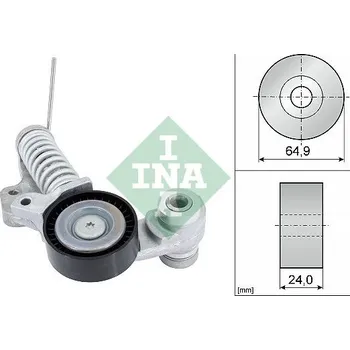 Napínák, žebrovaný klínový řemen Schaeffler INA 534 0702 10