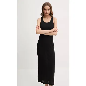 Dámské šaty Šaty Calvin Klein černá barva, midi, KW0KW02821 99X, vel. S