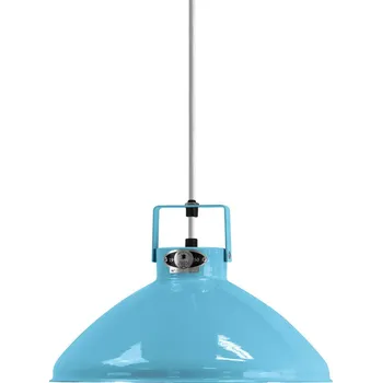 Jieldé Beaumont B240 závěsné světlo modrá lesklá - délka kabelu 150 cm, Ø baldachýn 8 cm světle modrá lesklá 1 x 75 W - Doprava zdarma