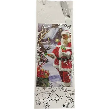 Dárková taška DÁRKOVÁ TAŠKA PAPÍROVÁ VÁNOČNÍ TAŠKA VÁNOCE SVÁTKY MIKULÁŠ