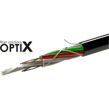 Síťový kabel Optix Mikrokabel k zafouknutí, 144vl., 9/125um, G657A1, MLT, PE