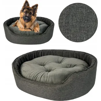 Pelíšek pro psa Šiška pro psy pelíšek šišky šedý 88 cm x 76 cm