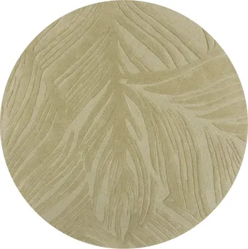 Koberec Flair Rugs Kusový koberec Solace Lino Leaf Sage kruh Rozměry koberců: 160x160 (průměr) kruh