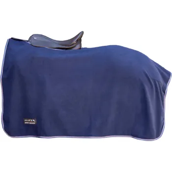Deka pro koně Bederní deka HKM z polarfleece Modrá 125 cm