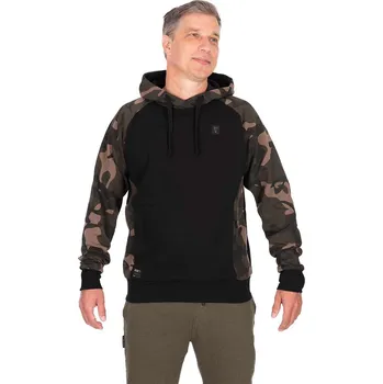Rybářské oblečení Fox Premium 310 Hoodie - Black/Camo Velikost: XL