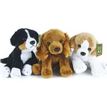 PLYŠ Pes sedící 14cm různé druhy Eco-Friendly *PLYŠOVÉ HRAČKY*