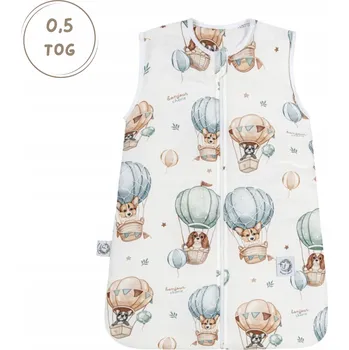 Zavinovačka Letní bambusový spací pytel TOG 0,5 0-3M Pejsci Bonjour Cherie