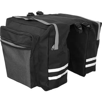 brašna na kolo BASIC Dvojbrašna zadní na nosič černo/červená černo/šedá 14 l