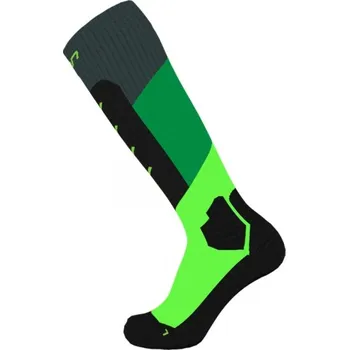 Pánské ponožky podkolenky Elan Pro Touring Performance, lime/dark green - vel. 39-42 119107