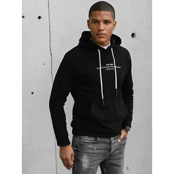 Pánská mikina Černá pánská mikina s nápisem BX5458 Velikost: XL