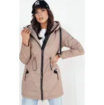 Tmavě béžová delší parka GROLIN TY4173 Velikost: XL