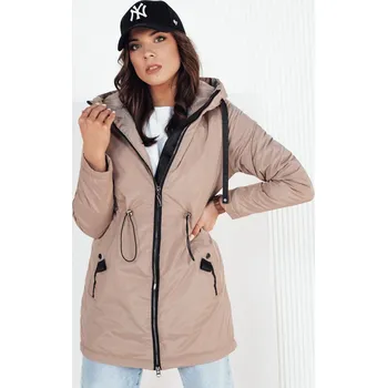 Tmavě béžová delší parka GROLIN TY4173 Velikost: XL