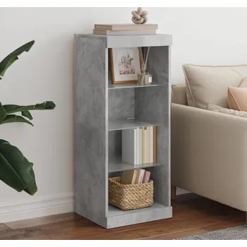 Příborník do zásuvky vidaXL Příborník s LED osvětlením 41 x 37 x 100 cm [836730] Barva: Betonová šedá