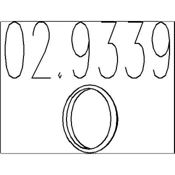 Tesnici krouzek, vyfukova trubka MTS 02.9339