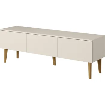 Televizní stolek TV stolek BERGEN béžový skandinávský kašmír komoda pod TV televizor 150x48x38