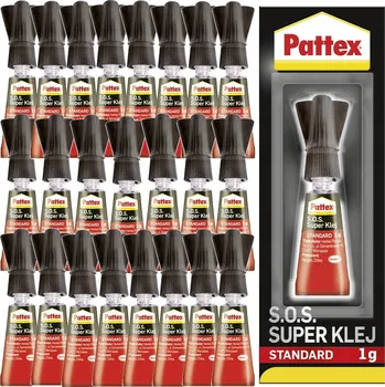 Průmyslové lepidlo 24x PATTEX S.O.S. STANDARDNÍ VTEŘINOVÉ LEPIDLO 1G
