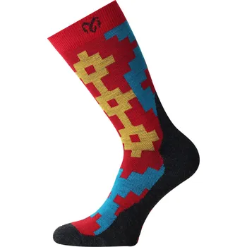 Pánské ponožky WHP ponožky z merino vlny - Červená 306 / (42-45) L / Červená