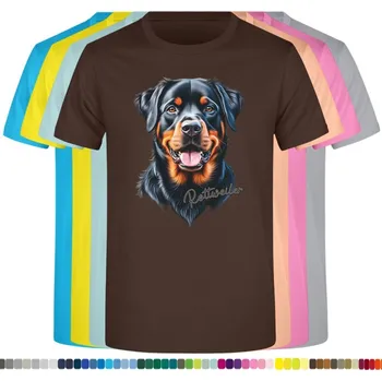 detske-levne-bavlnene-tricko-potisk-rotvajler Barva: Chocolate - čokoládově hnědá, Dětská bavlněná trička JHK: XL