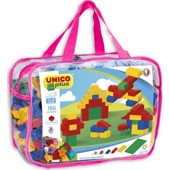 ostatní stavebnice UNICO PLUS / ANDRONI GIOCATTOLI Unico Plus Sada kostek v tašce kompatibilní 150 dílů