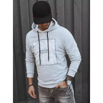 Pánská mikina Šedá pánská mikina s potiskem BX5468 Velikost: L