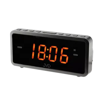 Budík JVD Digitální budík do sítě s oranžovými LED svítícími čísly a vibracemi JVD SB701.1 ( )