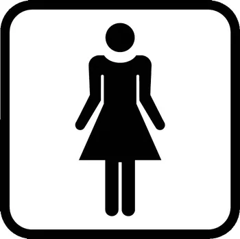 samolepka samolepka wc dámy (piktogram wc dámy)