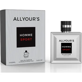 Parfém Chanel Milestone All Yours Homme Sport, Parfumovaná voda 100ml (Alternatíva parfému Chanel Allure Homme Sport) Pre mužov Toaletní voda