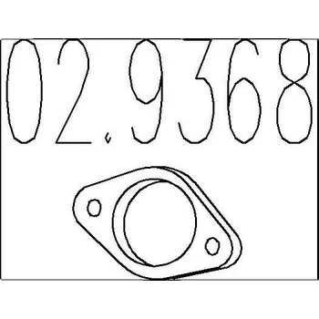 Automobilové těsnění Těsnění, výfuková trubka MTS 02.9368