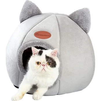 Pelíšek pro kočku Pelíšek pro kočky AMBER L šedý