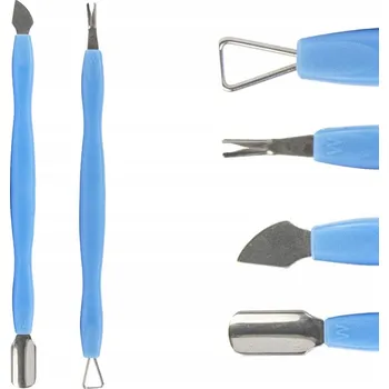 2x Profesionální Dlátko Zatlačovač Pusher Oboustranné Pro Manikúru Pedikúru