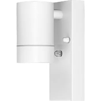 Venkovní osvětlení Tracon SPGU10IPFA1F Nástěnné bodové svítidlo, exterier., bílé, soumrak. spínač 100-240VAC, 50Hz, 1xGU10, max.35W, 30lux, IP44 (Tracon SPGU10IPFA1F)