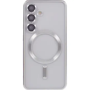 Pouzdro na mobilní telefon Kryt na Samsung Galaxy S24 s podporou MAGSAFE stříbrný