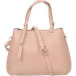 Dámská kožená kabelka 6585 světle růžová