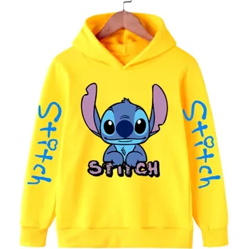Chlapecký svetr Lilo & Stitch Mikina s kapucí a motivem "Lilo & Stitch" - 5 barevných variant (nápis Stitch) Barva: žlutá (935-59035), Velikost: 160/12-13 let
