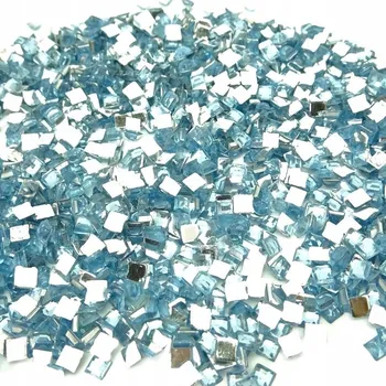 Vánoční ozdoba Čtvercové Zirkony Ozdoba Světle Modrá 1,5mm 1000 kusů