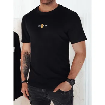 Pánské tričko Černé tričko s drobným nápisem RX5461 Velikost: 2XL