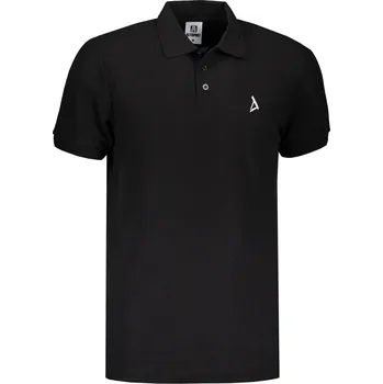 Pánské tričko Pánské premium triko s límečkem ALTISPORT ALM002203 ČERNOBÍLÁ 5XL