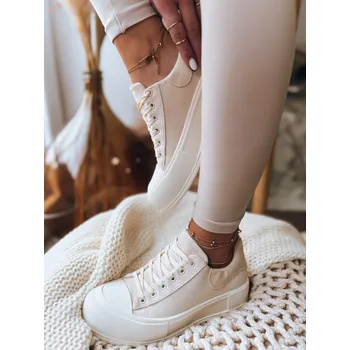 Dámské tenisky Smetanové plátěné tenisky ALL YOU WANT ZY0272 Velikost: 36