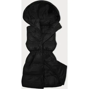 Dámská vesta Černá dámská péřová vesta s kapucí J.STYLE, odstíny černé XL (42) i392_24364-53