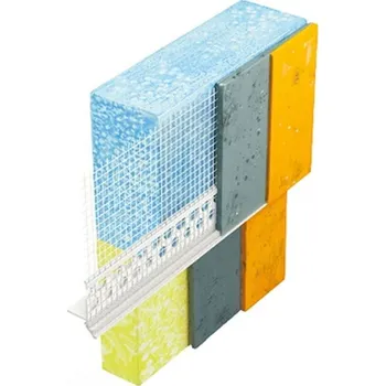 Stavební materiál Profil okapový VWS EXKLUSIV 6485/2,5m PVC+tkanina 10x10 cm