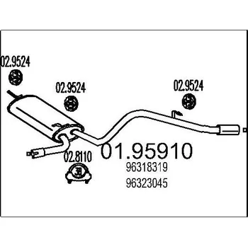 Auto-moto Zadni tlumic vyfuku MTS 01.95910